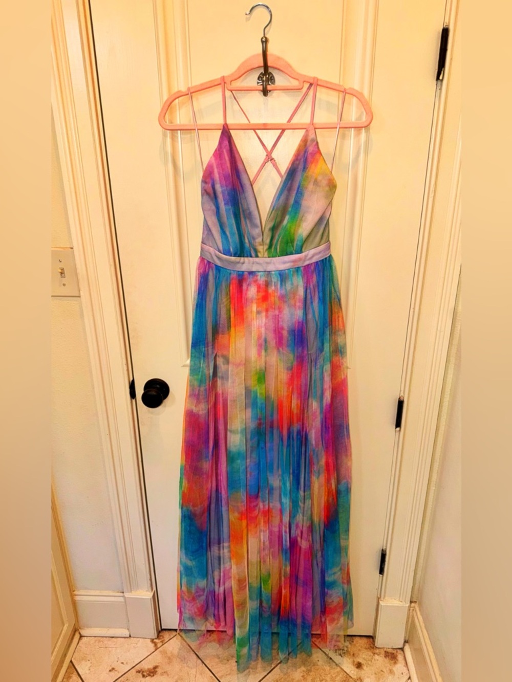 Elegant Multicolor Maxi Dress